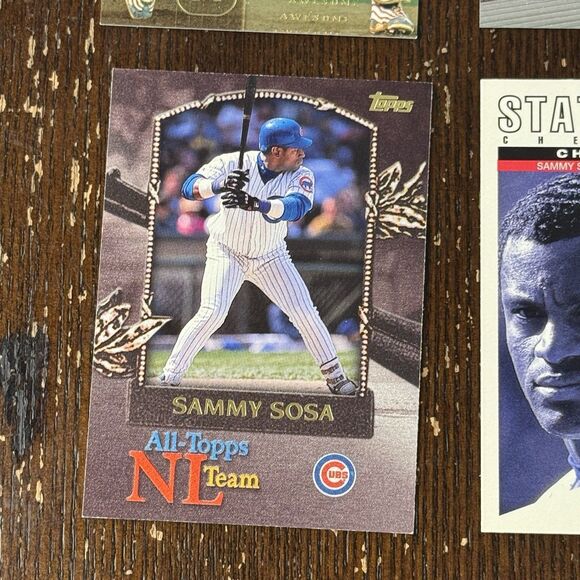 Sammy Sosa 12 Card Lot NM MLB Baseball w Rookie RC Topps HR Parade Power Players - Picture 10 of 13